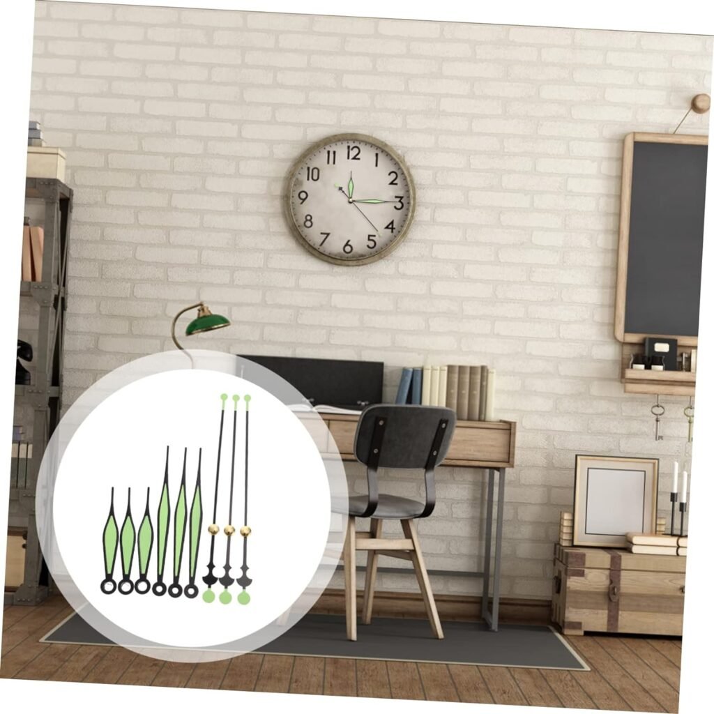 10 Sets Luminous Hands 3D Clock Lighted Wall Clock Battery Clock DIY Clock Kit Night Light Clock Quartz Clock Movement Replacement Clock Kits Clock Hands Kits Clock Repair Parts